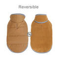 Reversible Winter Pet Coat - Reflective Warm Jacket for Small & Medium Dogs & Cats
