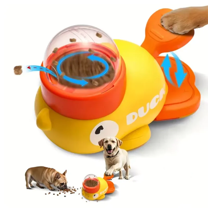 Dog, cat, pet feeder, little yellow duck, interactive puzzle dog