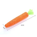 Carrot Shaped Cat Chew Toy with Bell | Durable Teething & Claw Grinding Toy for Kittens & Cats