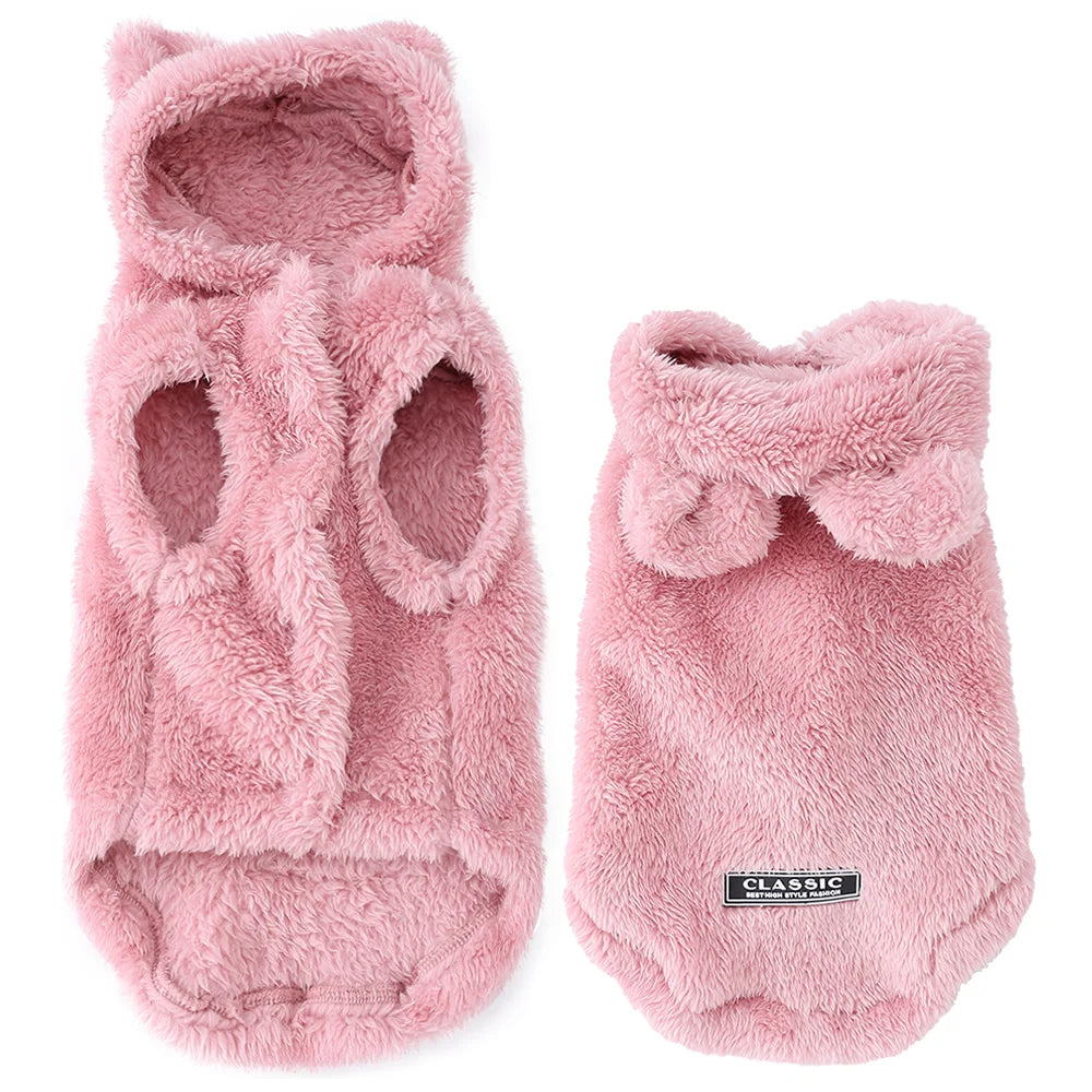 Rabbit Ears Pet Hoodie - Cozy Soft Winter Coat for Small Dogs & Cats