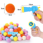 Interactive Cat Ball Launcher Toy with Soft Plush Balls