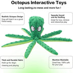No Stuffing Octopus Squeaky Dog Toy | Soft Plush Teething & Interactive Chew Toy for Puppies