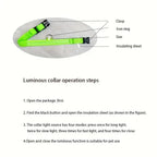 LED Glow Dog Collar – USB Rechargeable Nylon Safety Collar for Night Walking
