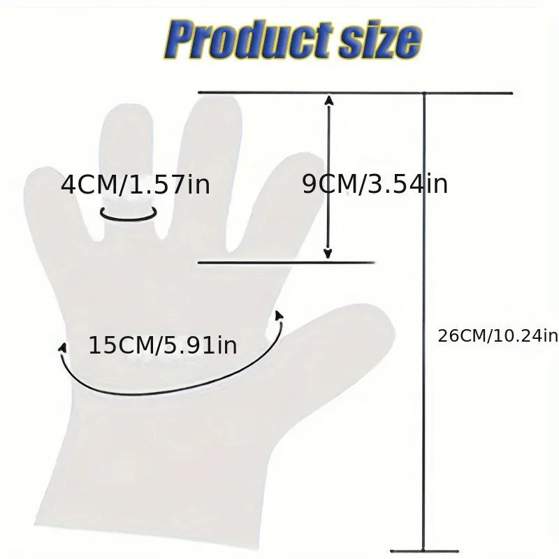 Disposable PE Pet Care Gloves | Plastic Gloves for Grooming & Cleaning