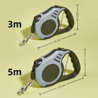 Retractable Dog Leash 3m/5m | Strong Nylon Automatic Lead for Small & Medium Dogs & Cats