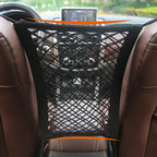 Pet Car Safety Barrier Mesh with Storage Pocket – Dog Back Seat Barrier Guard for Cars & SUVs