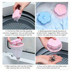 2/4PCS Reusable Laundry Ball With Mesh For Washing Machine Plum