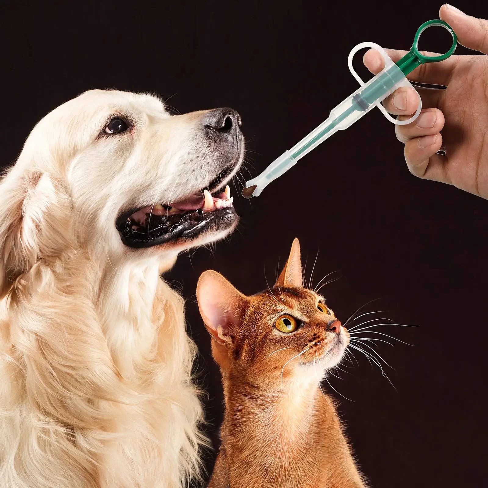 Pet Medicine Dispenser | Pill Feeder Tool for Cats & Dogs with Silicone Tip