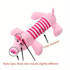 Squeaky Plush Dog Toy | Pig, Duck & Elephant Design Chew Toy for Interactive Play & Training