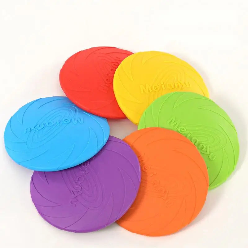 OUZEY Bite Resistant Flying Disc Dog Toy | Outdoor Training & Interactive Fetch Toy for Dogs