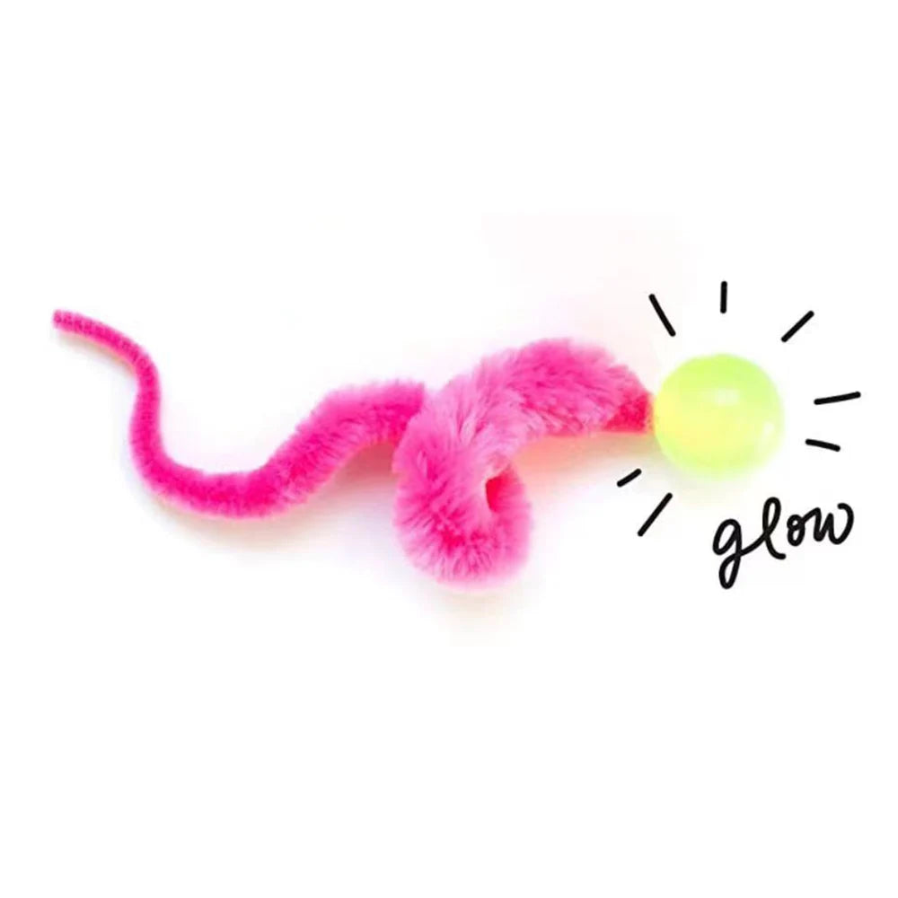 Interactive Cat Bouncing Ball Toy | Colorful Worm Caterpillar Teaser Toy for Indoor Cats & Kittens