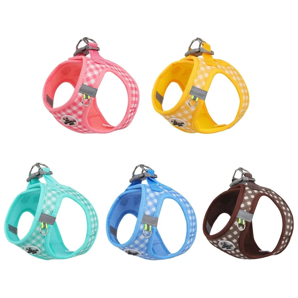 Adjustable Dog Harness with Chest Strap – Soft No-Pull Vest for Small, Medium & Large Dogs