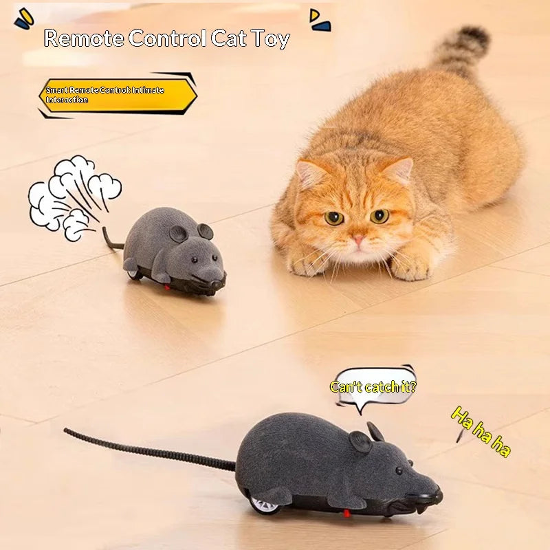 Interactive Remote Control Mouse Cat Toy | Realistic Teaser Toy for Cats & Kittens