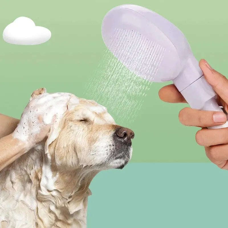 Pet Bath Shower Sprayer Attachment | Multifunctional Dog & Cat Grooming Tool for Easy Bathing & Cleaning