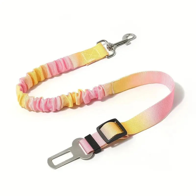 Pet Car Safety Belt for Dogs & Cats – Adjustable Nylon Vehicle Seat Belt for Small & Medium Pets