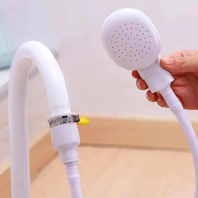 Pet Bath Shower Sprayer Attachment | Multifunctional Dog & Cat Grooming Tool for Easy Bathing & Cleaning