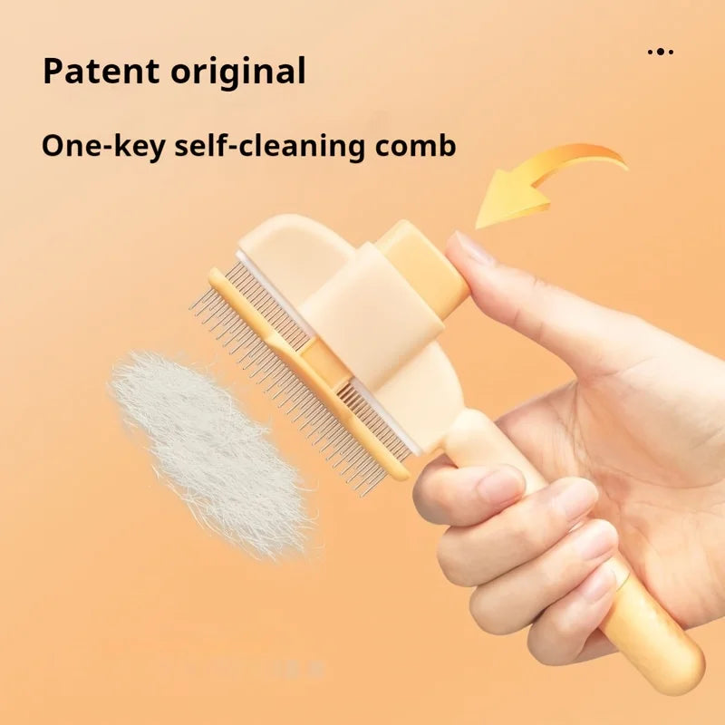 Dog Hair Remover Brush | Pet Grooming Comb for Cats & Dogs Long Hair Cleaning