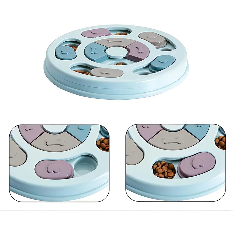 Interactive Slow Feeder Dog Toy | Educational Food Dispenser Puzzle Feeder for Puppies & Dogs