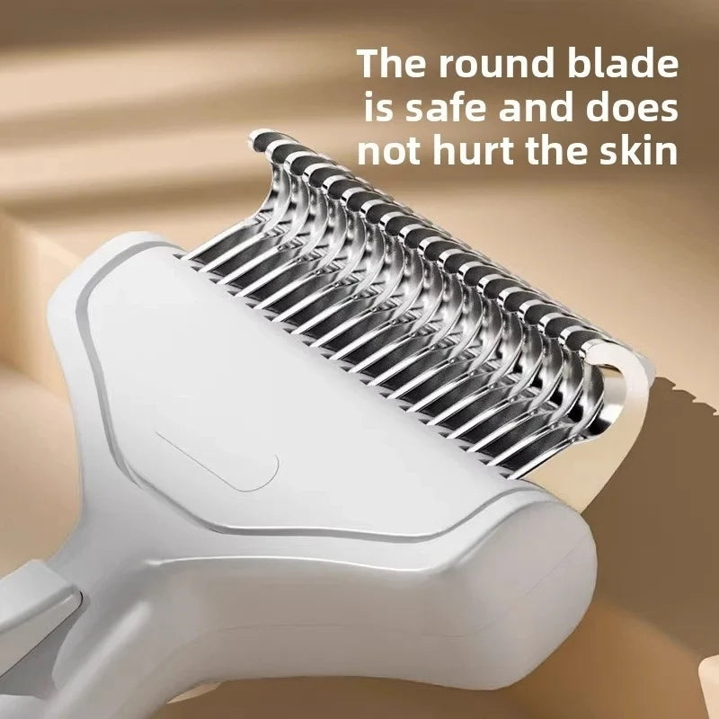 Pet Hair Removal Comb Curved Stainless Steel Teeth for Dogs