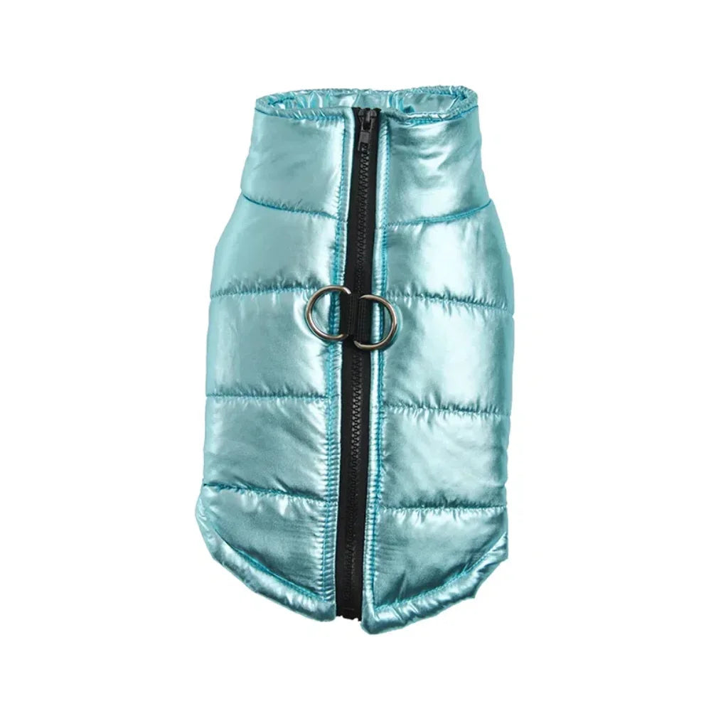 Waterproof Winter Dog Coat - Warm Reflective High-Neck Vest Jacket for Small & Medium Dogs