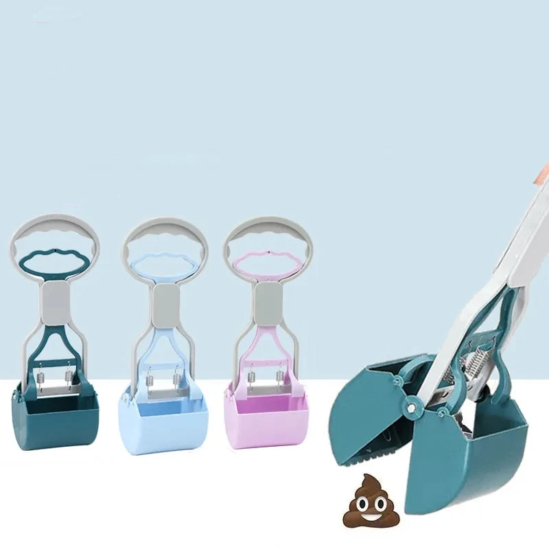 Foldable Long Handle Pet Pooper Scooper – Heavy-Duty Dog Waste Picker for Outdoor Cleanup