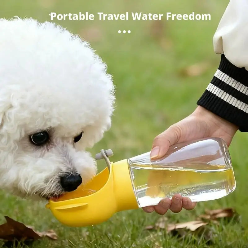 Portable 300ML Pet Water Bottle for Dogs & Cats – Leakproof Travel Drinking Bowl for Hiking & Walks