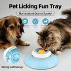 Interactive Slow Feeder Lick Tray - Food Dispenser Enrichment Toy for Dogs & Cats