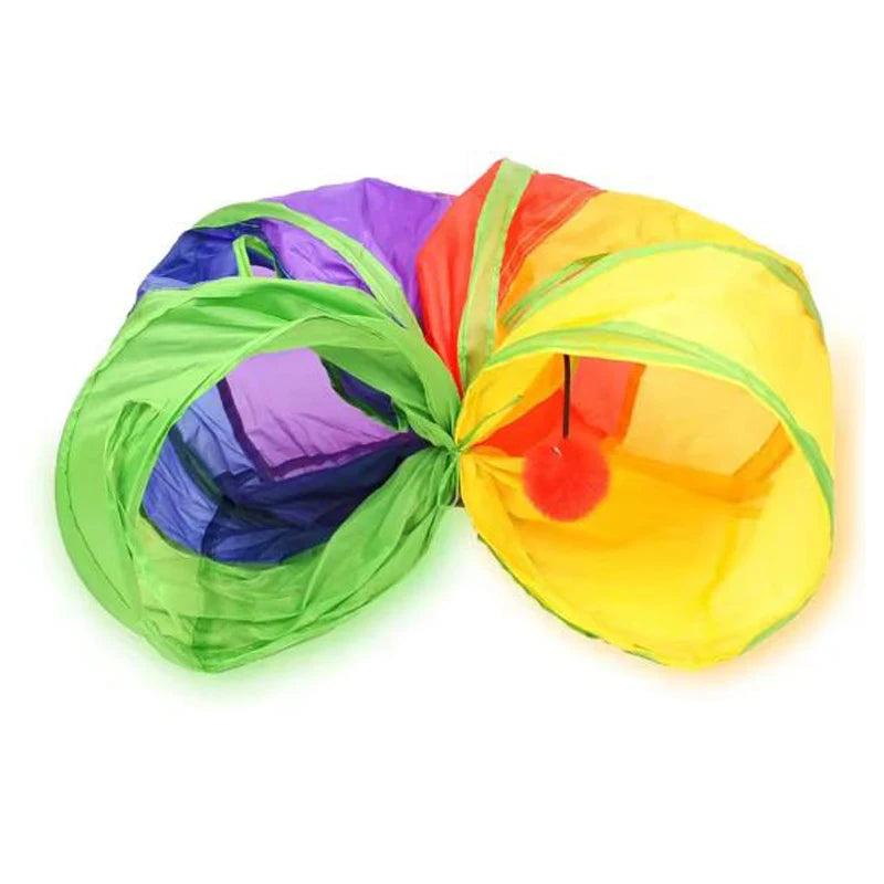 Collapsible Cat Tunnel Toy | Interactive Play Tube for Indoor Cats & Kittens Exercise & Training