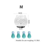 Cat Muzzle Grooming Set | Breathable Anti-Bite Hood with Silicone Paw Covers for Cats