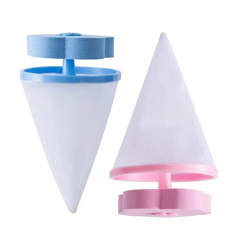 2/4PCS Reusable Laundry Ball With Mesh For Washing Machine Plum