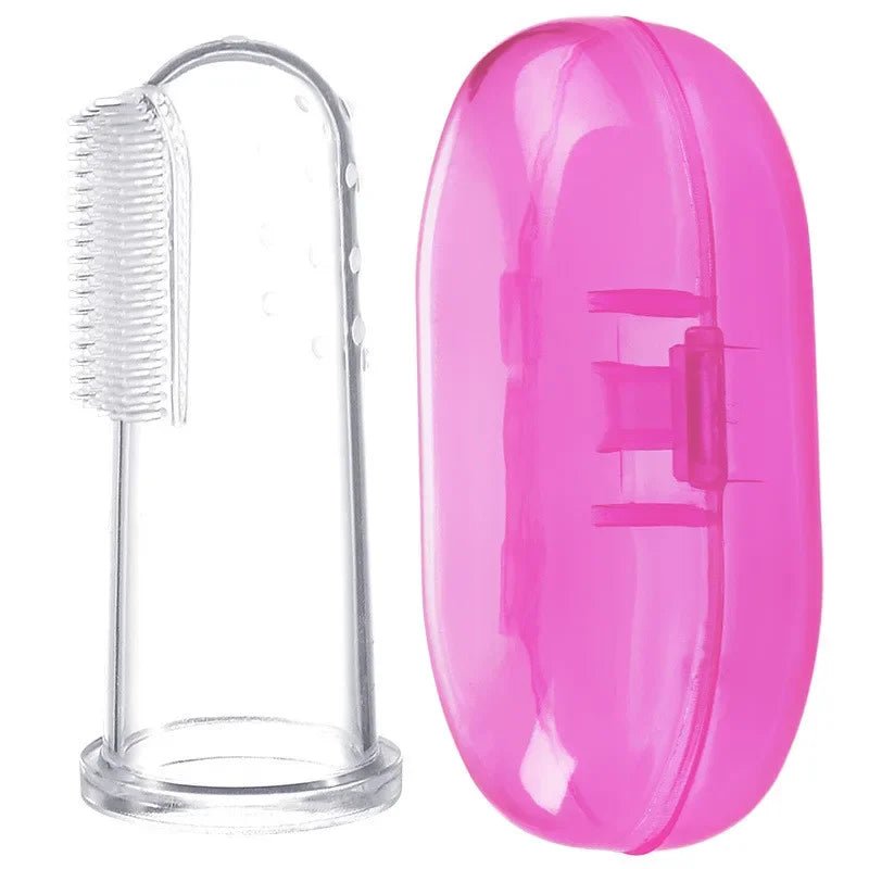 Soft Silicone Pet Finger Toothbrush for Dogs & Cats | Gentle Teeth Cleaning & Oral Care Brush