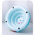 4-Tier Rotating Track Cat Toy - Interactive Rolling Ball Tower for Indoor Cats