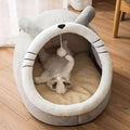 Deep Sleep Cat Bed with Removable Cushion | Foldable Cartoon Cave Bed for Cats & Small Dogs