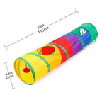 Collapsible Cat Tunnel Toy | Interactive Play Tube for Indoor Cats & Kittens Exercise & Training