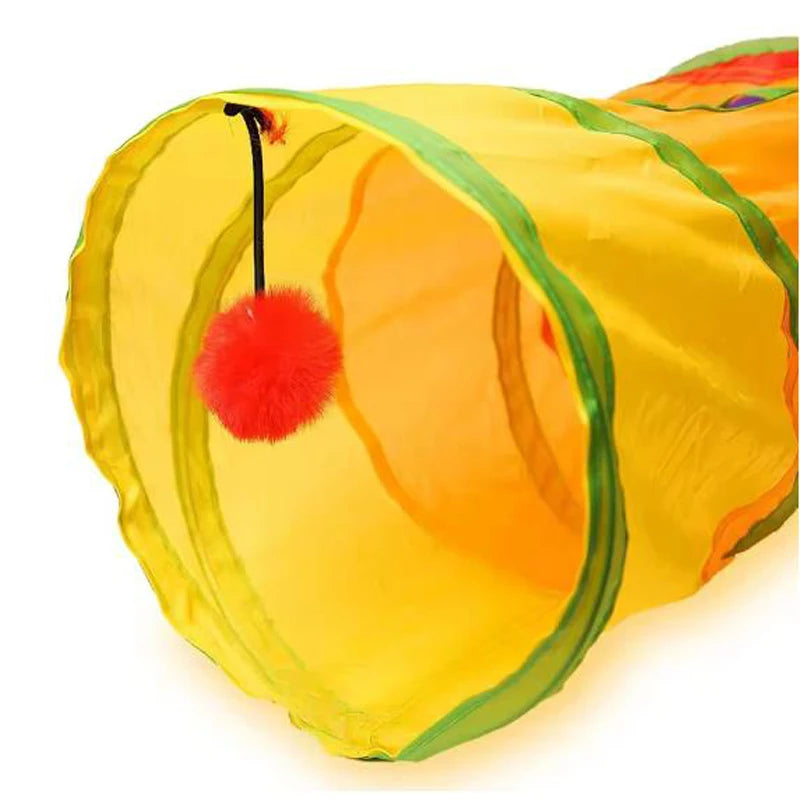 Collapsible Cat Tunnel Toy | Interactive Play Tube for Indoor Cats & Kittens Exercise & Training