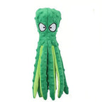 No Stuffing Octopus Squeaky Dog Toy | Soft Plush Teething & Interactive Chew Toy for Puppies