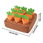 Dog Snuffle Mat - Interactive Slow Feeder Puzzle with Removable Carrots