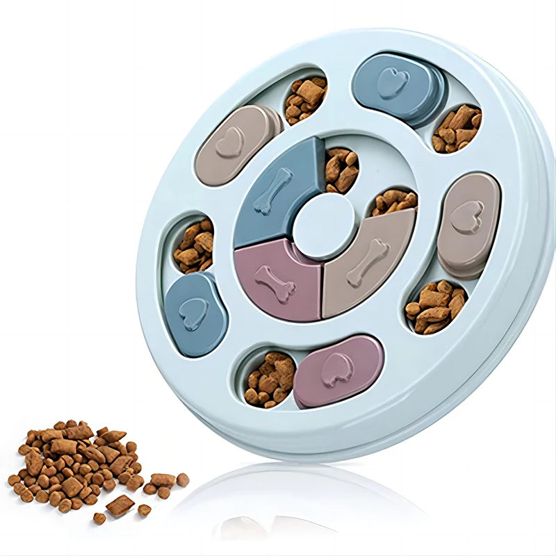 Interactive Slow Feeder Dog Toy | Educational Food Dispenser Puzzle Feeder for Puppies & Dogs