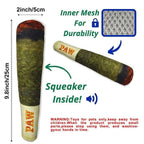 Interactive Cigar Dog Toy | Squeaky Plush Chew Toy for Puppies & Small Dogs