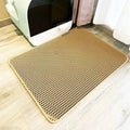 90x60CM Cat Litter Mat | Waterproof Double Layer Washable Litter Trapper Pad for Cats