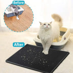 Double Layer Cat Litter Mat | Waterproof Non-Slip Litter Trapper Pad for Cleaner Floors