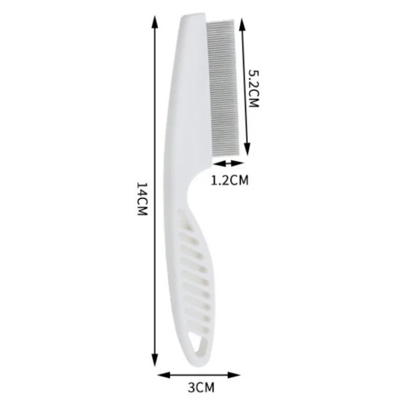 Stainless Steel Flea Comb for Dogs & Cats – Fine Tooth Pet Grooming & Hair Removal Comb