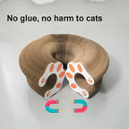 Magic Organ Cat Scratcher Board with Ball - Foldable Corrugated Scratching Toy