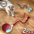 Rechargeable Interactive Rolling Cat Ball with Tail – Automatic Smart Cat Toy