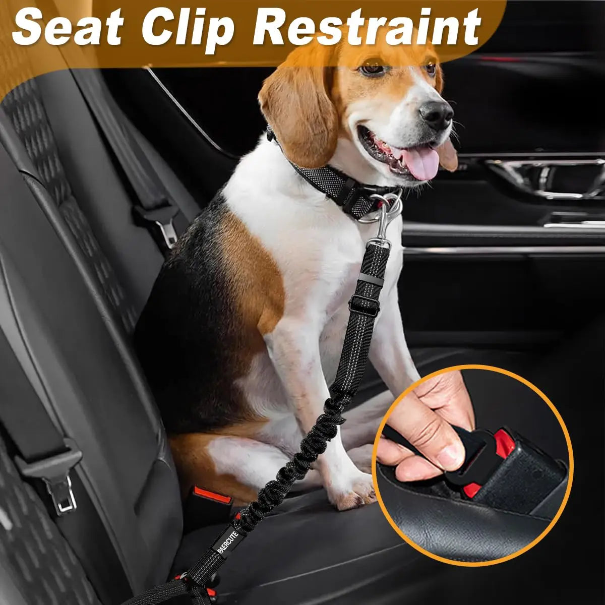 2 in 1 Solid Dog Harness Leash Pet Car Seat