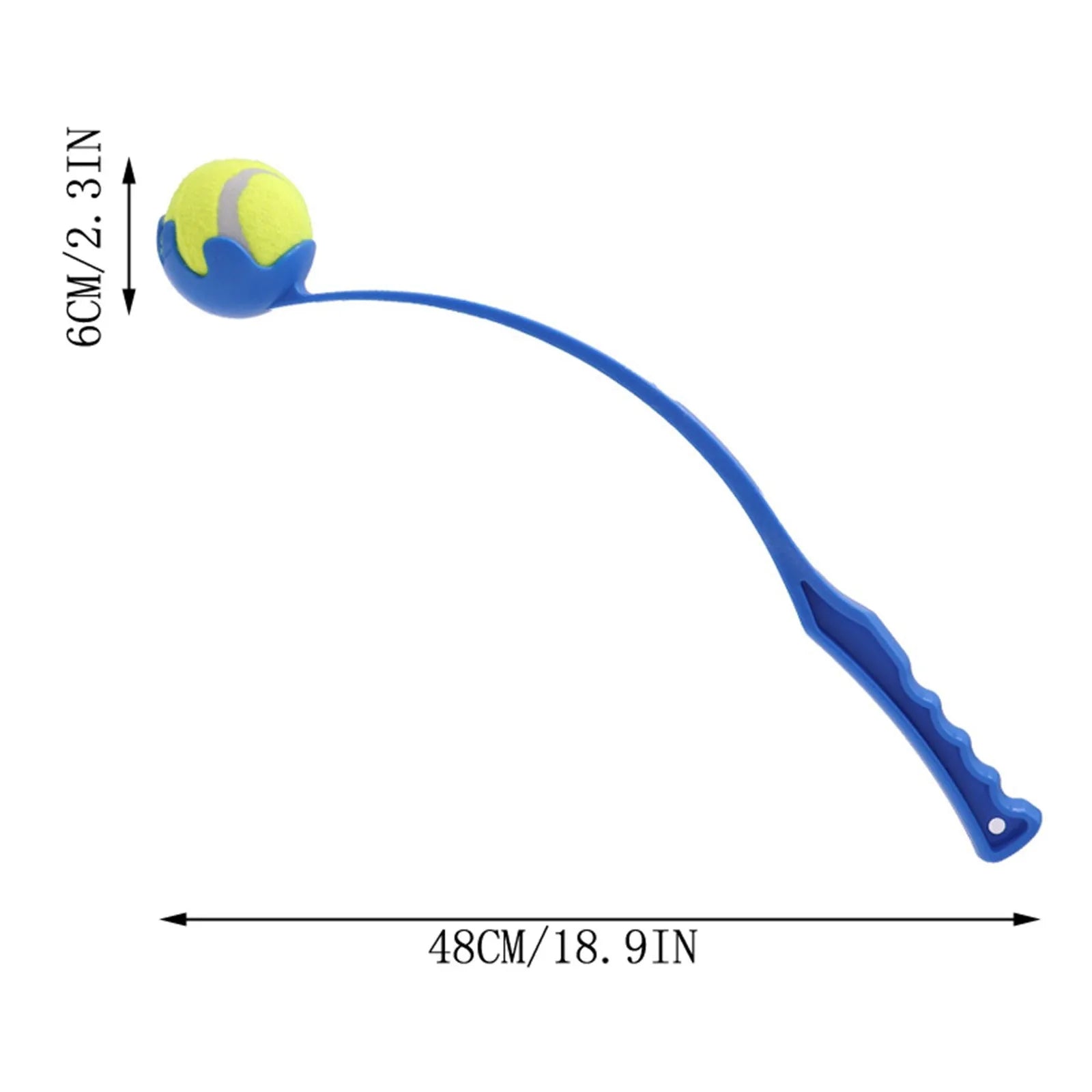 Interactive Dog Ball Launcher Throw Stick – Hands-Free Fetch Toy for Dogs