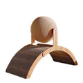 2-in-1 Wooden Cat Scratcher Ball - Sisal Scratch Board with Grinding Paw Toy