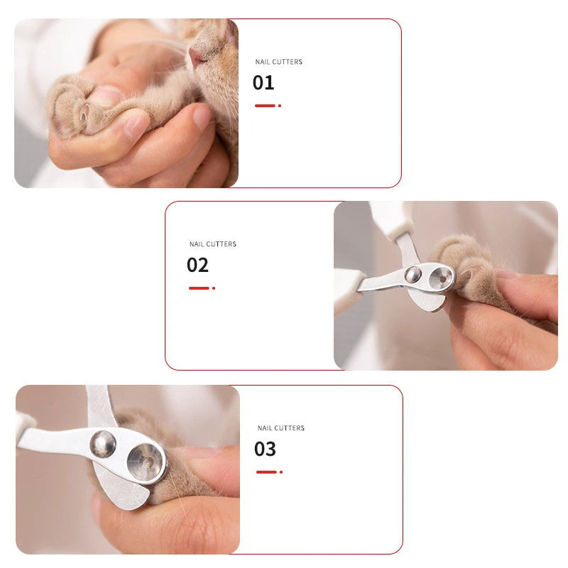 Professional Cat Nail Clippers with Circular Hole | Pet Claw Trimmer for Dogs, Cats & Small Pets