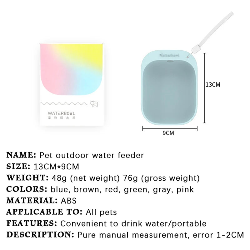 Portable Pet Water Bottle for Dogs & Cats | Travel Drinking Dispenser