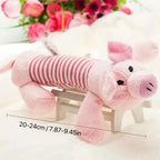 Squeaky Plush Dog Toy | Pig, Duck & Elephant Design Chew Toy for Interactive Play & Training